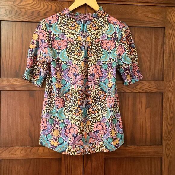 J. Crew Puff-sleeve top in Liberty Elm House Floral XXS - Picture 10 of 11